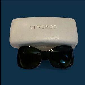 Versace Black Sunglasses with White Case